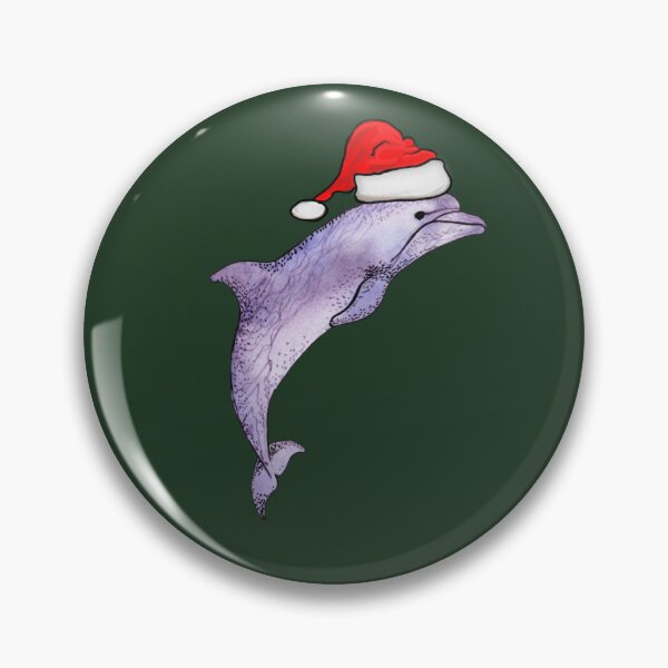 Item preview, Dolphin Christmas Santa designed and sold by TipTopTapo.