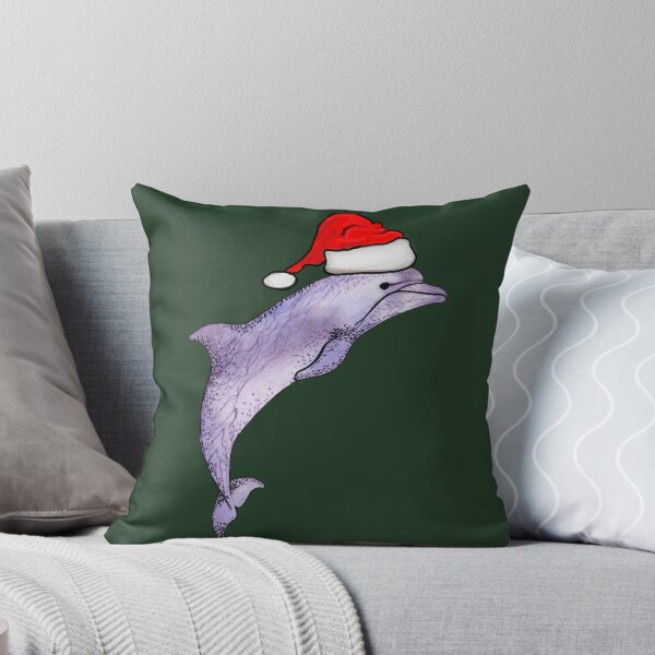 Item preview, Dolphin Christmas Santa designed and sold by TipTopTapo.
