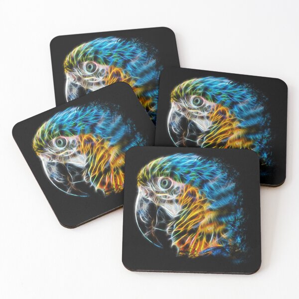 Item preview, Parrot Colorful Fractal Modern Art designed and sold by SKornackiArt.