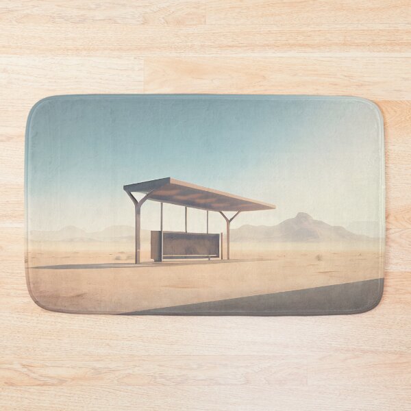 Item preview, Bus Stop In The Middle Of The Desert designed and sold by john-ess.