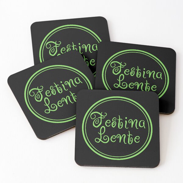 Item preview, Festina Lente - Make Haste Slowly - Latin Phrases designed and sold by JourneyCreative.