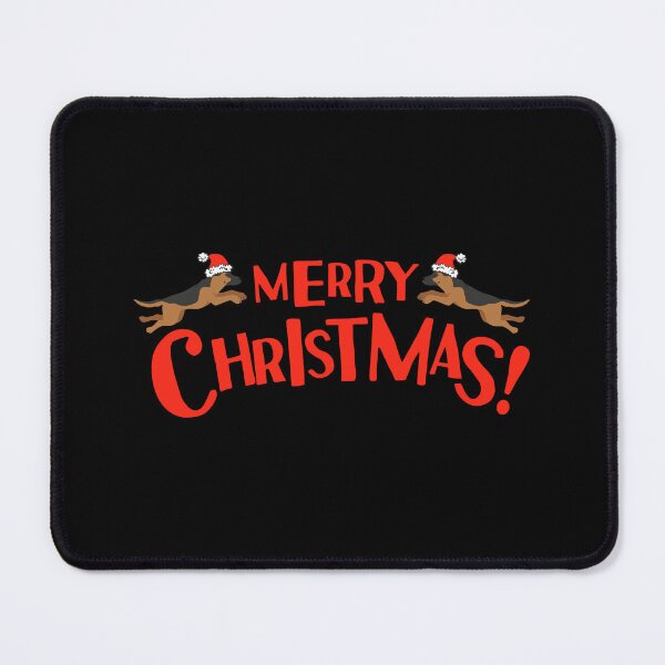 Item preview, Merry Christmas with Santa German Shepherd designed and sold by SeasonalDogs.
