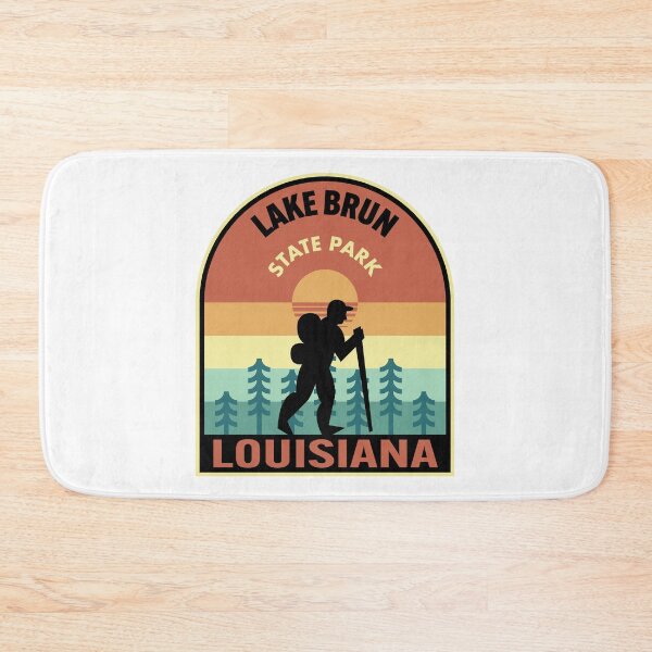 Item preview, Lake Brun State Park Louisiana Retro Hiking designed and sold by HalpinDesign.