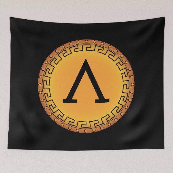 Item preview, Spartan symbol and shield designed and sold by XeRose.
