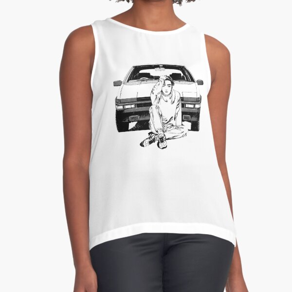 Initial D Meme I Want To Die Sleeveless Top By Harvey24 Redbubble