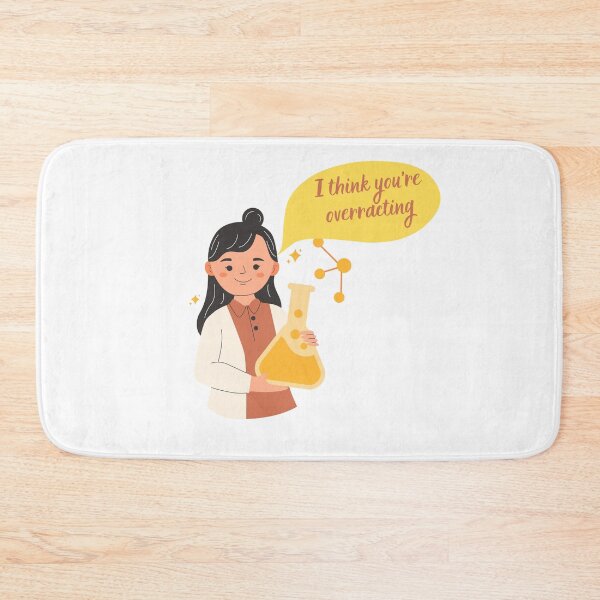 Item preview, Cute I think you're overracting Sticker designed and sold by TheCreativeFab.
