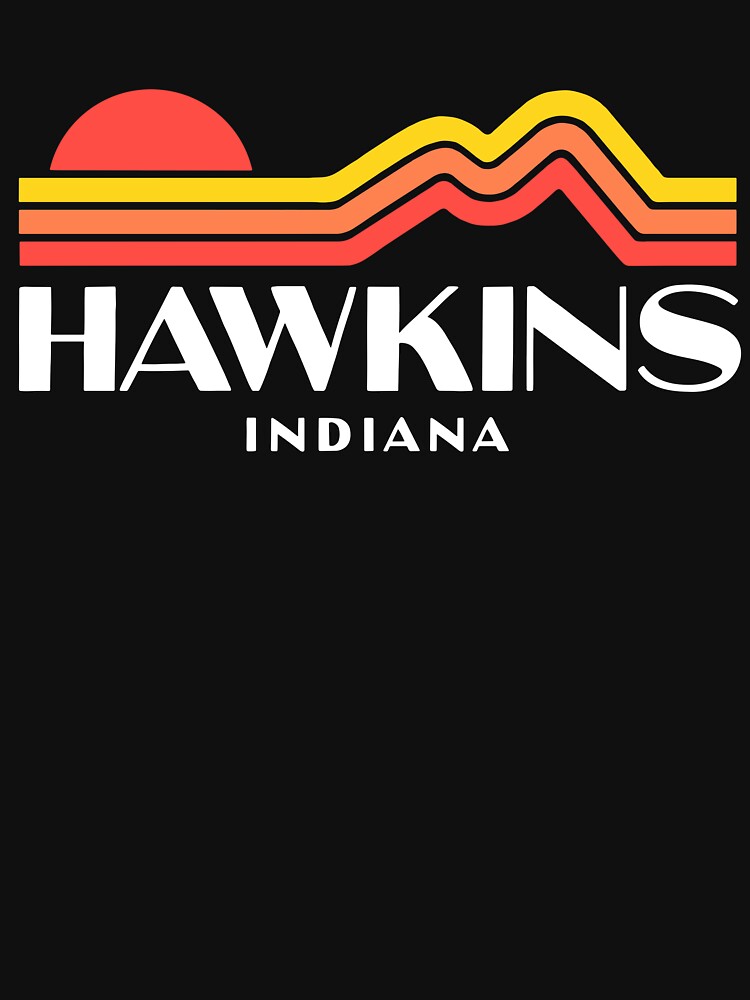 Disover Retro Hawskin Indiana Stranger Things | Active T-Shirt