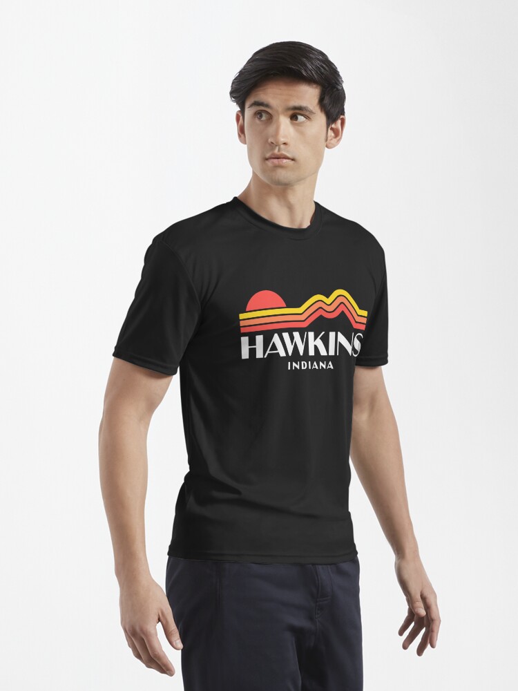 Disover Retro Hawskin Indiana Stranger Things | Active T-Shirt