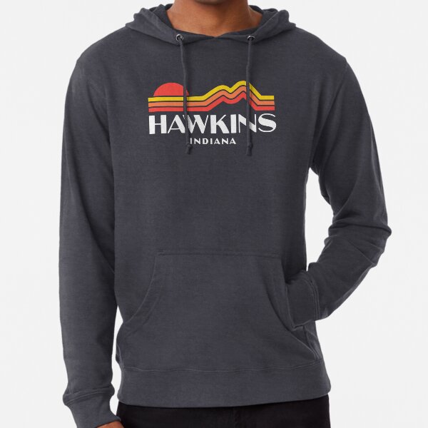 Retro Hawkins Indiana Stranger Things Lightweight Hoodie