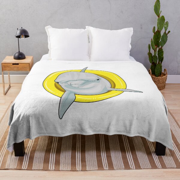 Item preview, Dolphin Swimming Lifebuoy designed and sold by Snabdesign84.