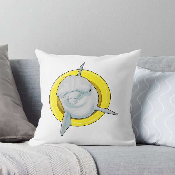 Item preview, Dolphin Swimming Lifebuoy designed and sold by Snabdesign84.