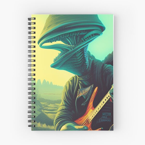 Item preview, Alien with Guitar 2 designed and sold by GrafDot.