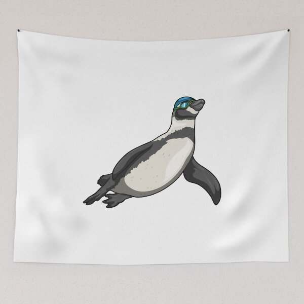 Item preview, Penguin Swimming Swimming goggles designed and sold by Snabdesign84.