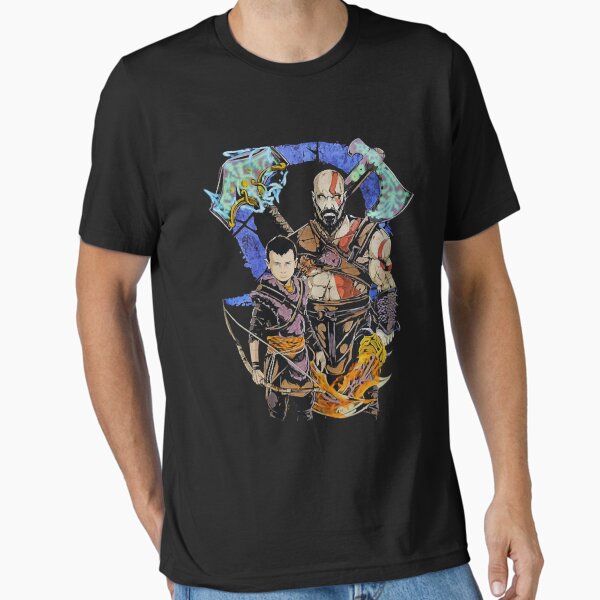 Vista previa del artículo con la obra «Camiseta de dios de la guerra», diseñado y vendido por Chilwami.