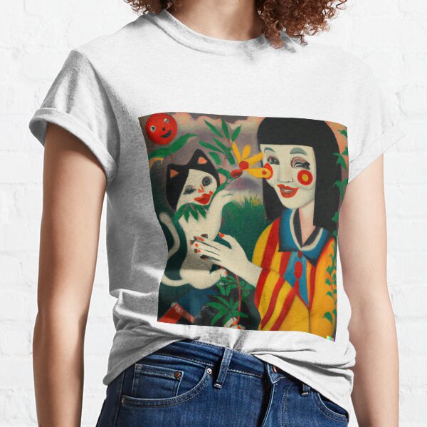süßer Clown mit Katze? Classic T-Shirt