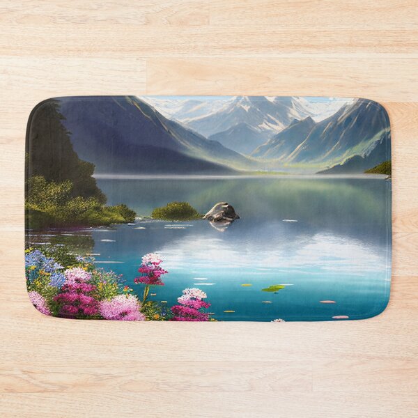 Item preview, Serene River Between Mountains designed and sold by john-ess.