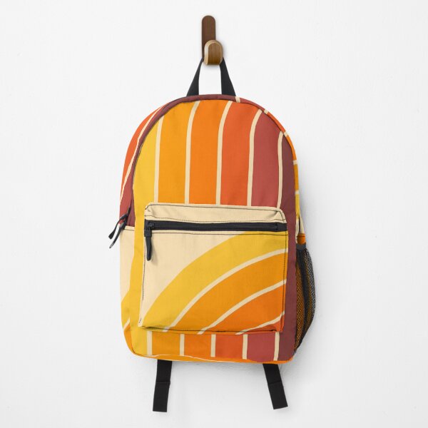Item preview, 70s Retro Vintage Style Geometric Pattern Orange Yellow and Brown designed and sold by tonymagnerart.