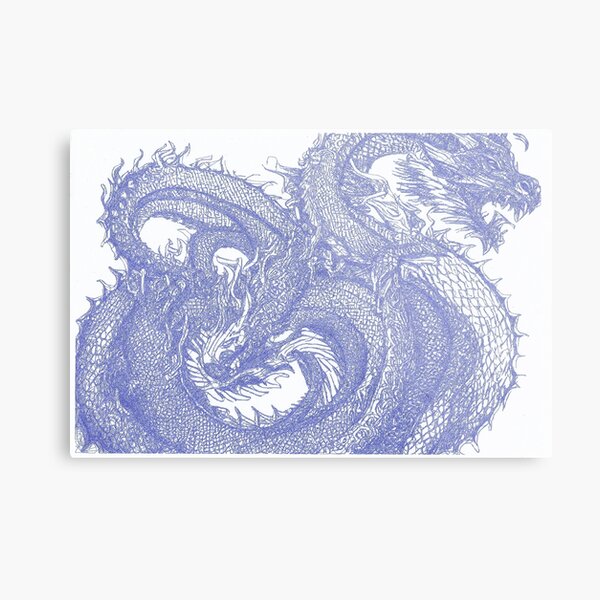 Blue Dragon Metal Print