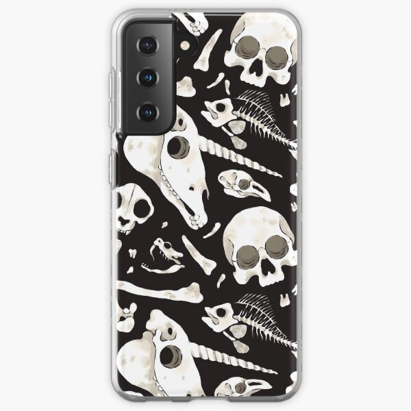 black Skulls and Bones - Wunderkammer Samsung Galaxy Soft Case