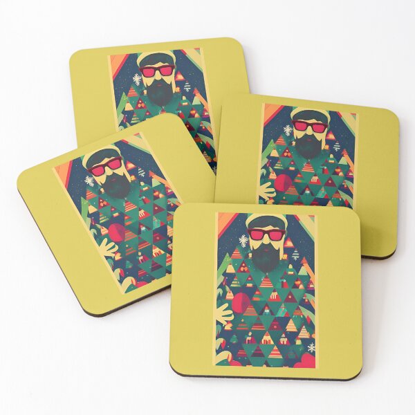 Item preview, Geometric Hipster Santa designed and sold by abidance.