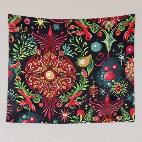 Item preview, Christmas pattern colorful shirt design designed and sold by XmasPatterns.