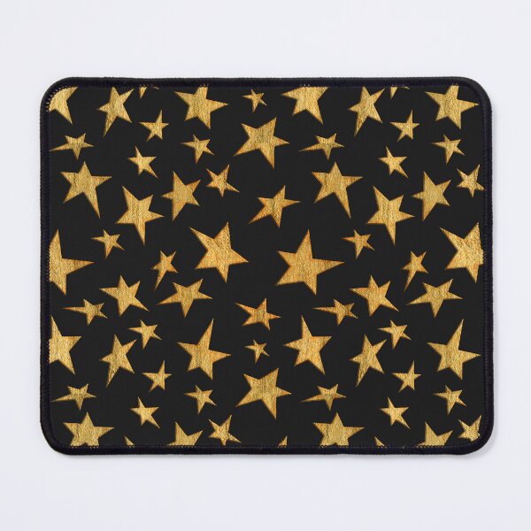 Item preview, Golden Stars Pattern - On Black designed and sold by NPrintsDesign.