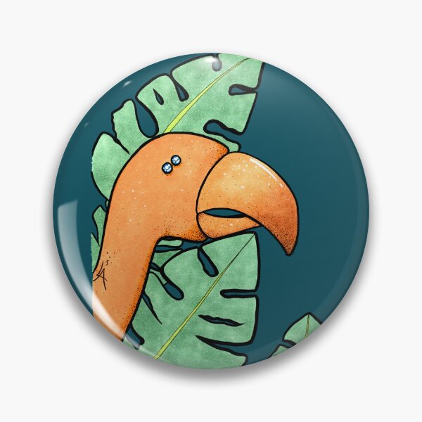 Item preview, big orange bird designed and sold by Lisastle.