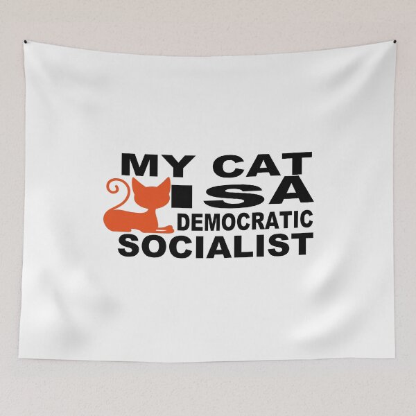 Item preview, My Cat Is A Democratic Socialist designed and sold by GridText.