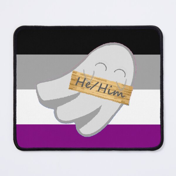 Item preview, He/Him Ace Pronoun Ghost designed and sold by Forest-Bird.