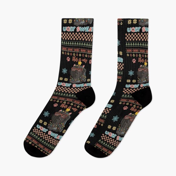 Item preview, This is my Ugly Sweater Gangster Cat  designed and sold by mkzmerch.