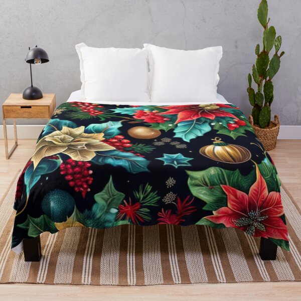 Item preview, Cute christmas flower pattern design for t-shirts designed and sold by XmasPatterns.