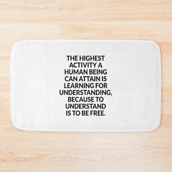 Item preview, Inspiring philosophical quotes about life - To understand is to be free - Spinoza designed and sold by Inspirationmotivation.