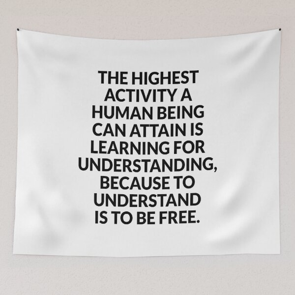 Item preview, Inspiring philosophical quotes about life - To understand is to be free - Spinoza designed and sold by Inspirationmotivation.