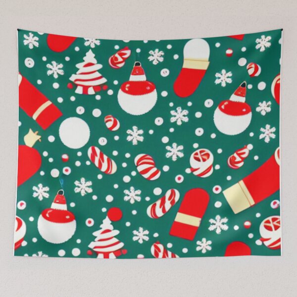 Item preview, Winter holiday ornaments seamless pattern designed and sold by Betty Everett.