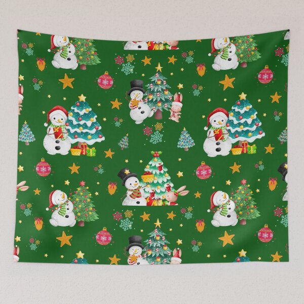 Item preview, Christmas pattern in green designed and sold by Tschousef.