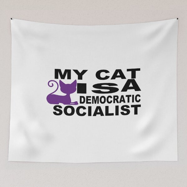 Item preview, My Cat Is A Democratic Socialist designed and sold by GridText.