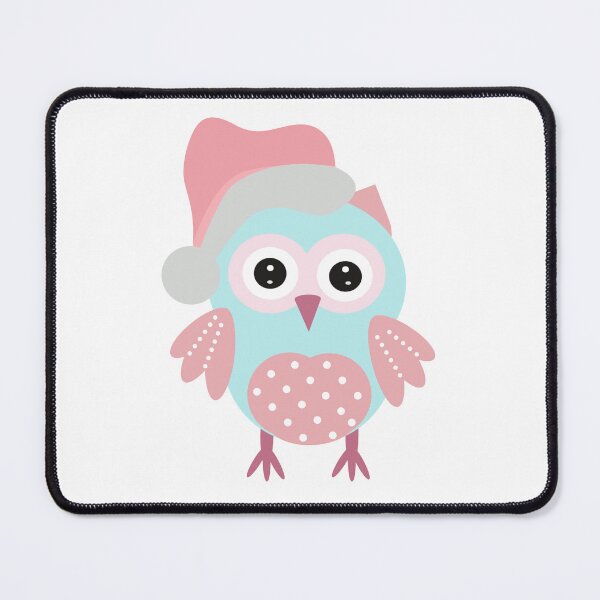 Item preview, VINTAGE PINK CHRISTMAS OWL | CHRISTMAS OWL designed and sold by Festive Feminist.