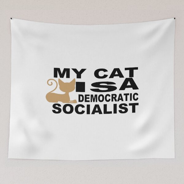 Item preview, My Cat Is A Democratic Socialist designed and sold by GridText.