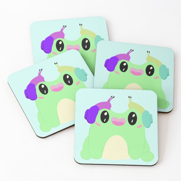 Item preview, Frog with headphones designed and sold by Rachel Tomko.