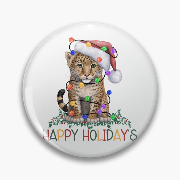 Item preview, Christmas Leopard Cub designed and sold by HappyLifeCreate.