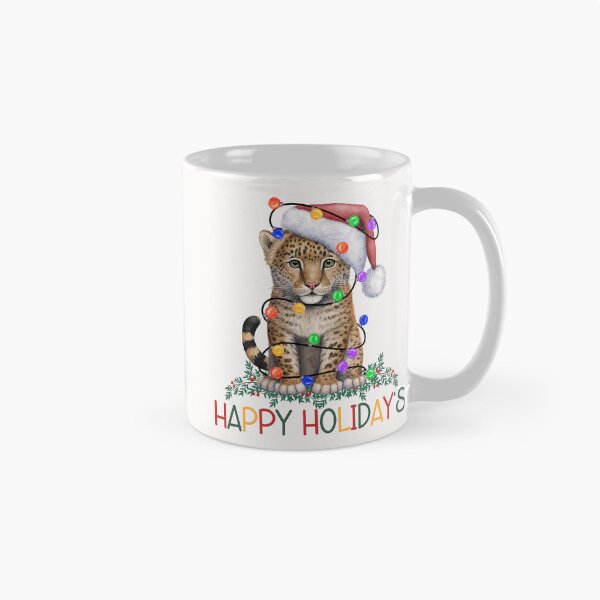 Item preview, Christmas Leopard Cub designed and sold by HappyLifeCreate.