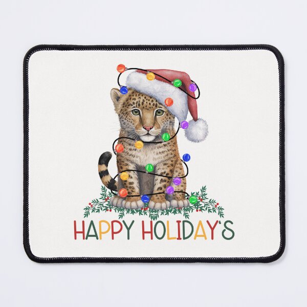 Item preview, Christmas Leopard Cub designed and sold by HappyLifeCreate.