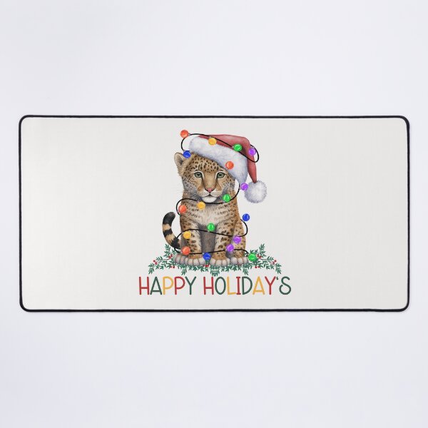 Item preview, Christmas Leopard Cub designed and sold by HappyLifeCreate.