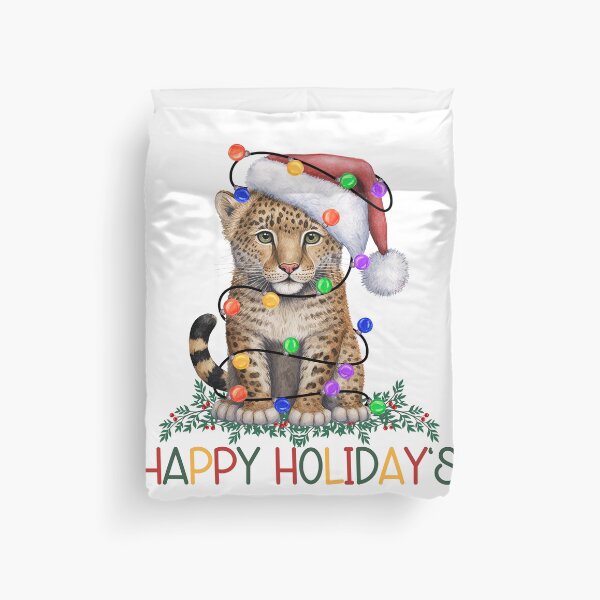 Item preview, Christmas Leopard Cub designed and sold by HappyLifeCreate.