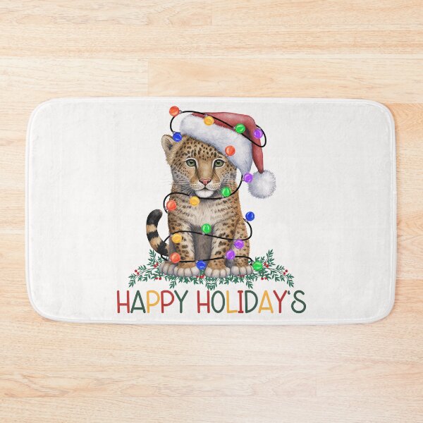 Item preview, Christmas Leopard Cub designed and sold by HappyLifeCreate.
