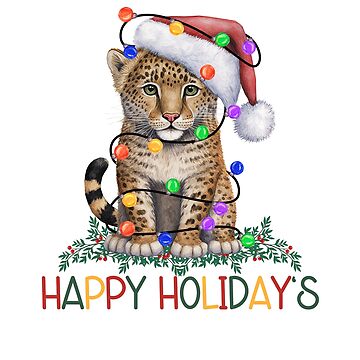 Artwork thumbnail, Christmas Leopard Cub by HappyLifeCreate