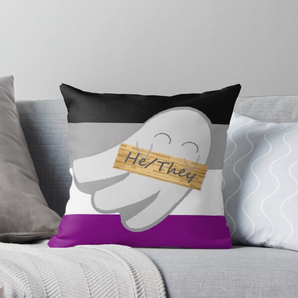 Item preview, He/They Ace Pronoun Ghost designed and sold by Forest-Bird.