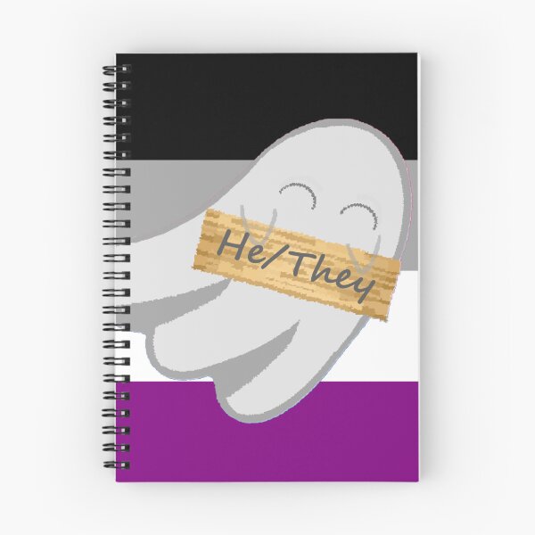 Item preview, He/They Ace Pronoun Ghost designed and sold by Forest-Bird.