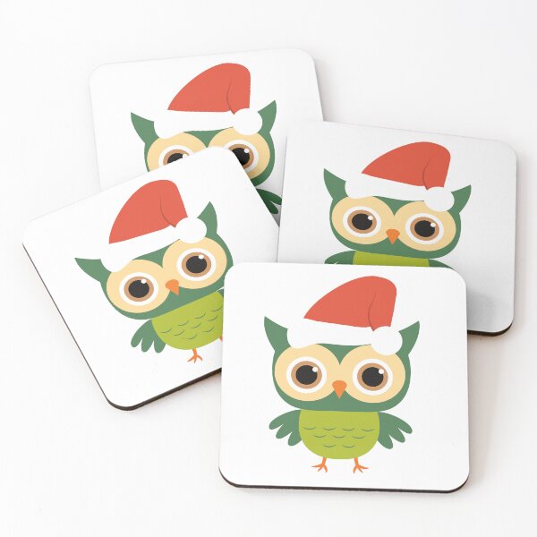 Item preview, CHRISTMAS OWL | XMAS SANTA OWL designed and sold by Festive Feminist.