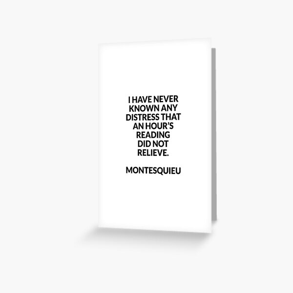 Item preview, I have never known any distress - Best Montesquieu quotes designed and sold by Inspirationmotivation.